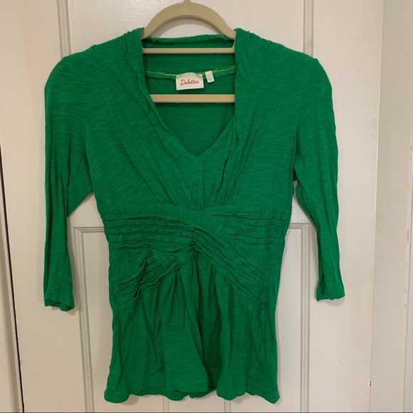 Deletta | Anthropologie 3/4 Sleeve Top - Picture 4 of 5